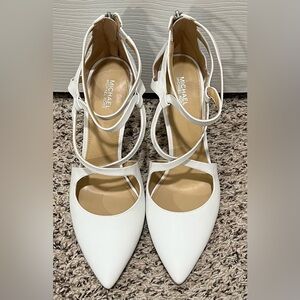 Michael Kors Elegant White Strappy Heels